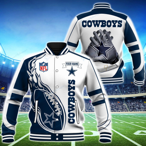 Dallas Cowboys Personalized Baseball Jacket BG09