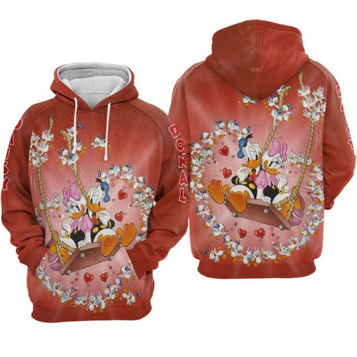 Daisy And Donal Baby Lover Valentine Couple Hoodie Zip Hoodie
