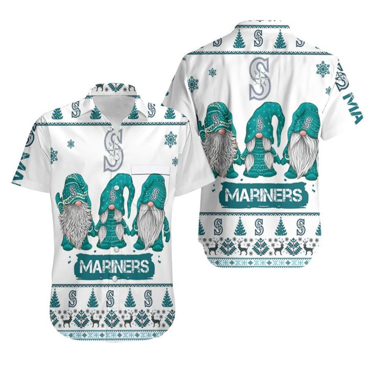 Christmas Gnomes Seattle Mariners Ugly Sweatshirt Christmas 3d Hawaiian Shirt