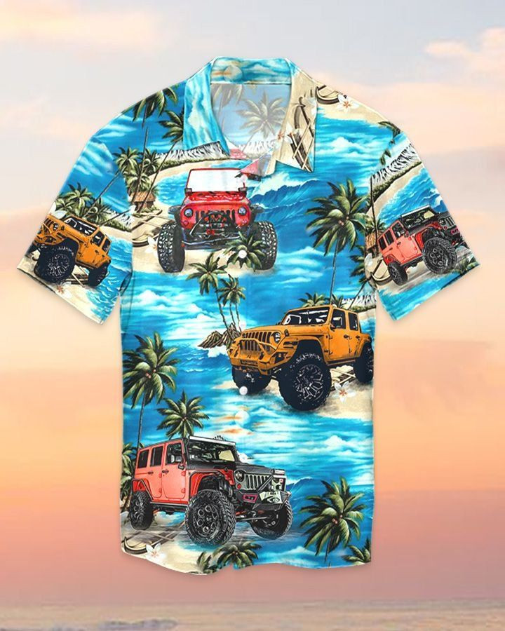 Jeep Watercolor Hawaiian Shirt