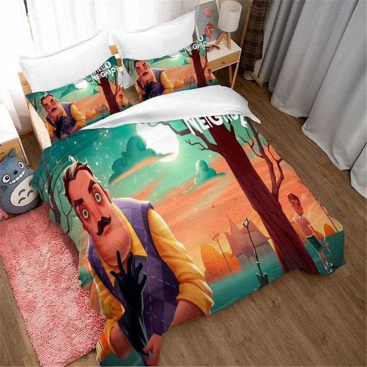 Hello Neighbor 3 Duvet Quilt Bedding Set