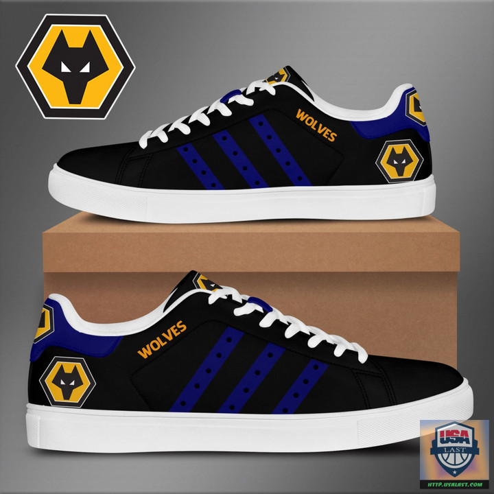 Wolverhampton Wanderers FC Black Blue Stan Smith Shoes