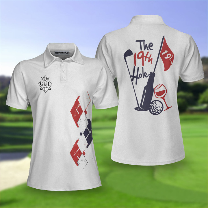 Mens & Womens The 19th Hole Golf Short Sleeve Women Polo Shirt - DESIGN ...