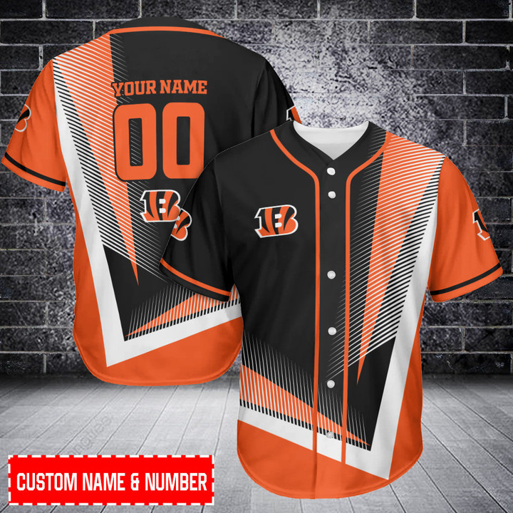 Cincinnati Bengals Personalized Baseball Jersey BG532