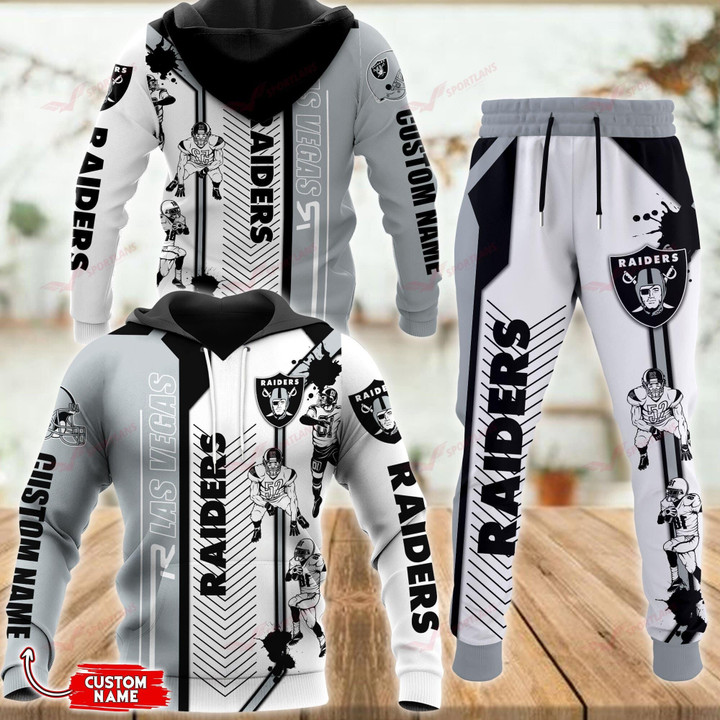 Las Vegas Raiders Personalized Hoodie and Joggers BB617