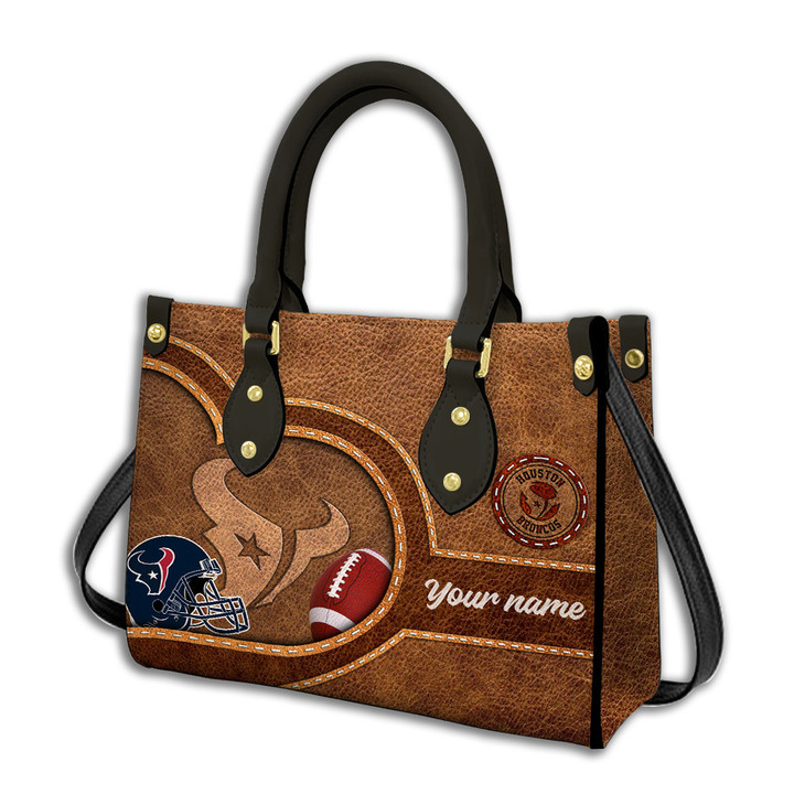Houston Texans Personalized Leather Hand Bag BBLTHB612