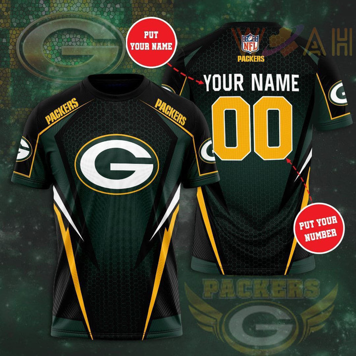 Green Bay Packers Personalized 3D T-shirt BG371