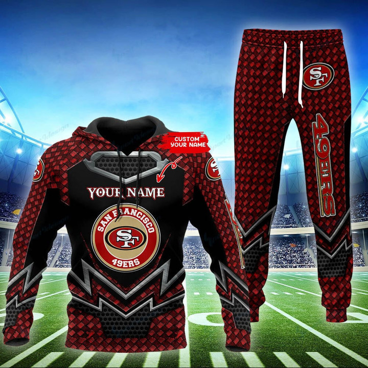 San Francisco 49ers Personalized Hoodie and Jogger Set BG871