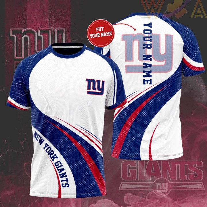 New York Giants Personalized 3D T-shirt BG395