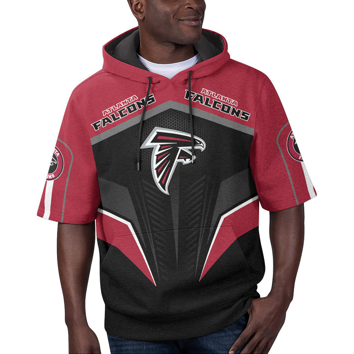Atlanta Falcons Short Sleeve Hoodie BG39