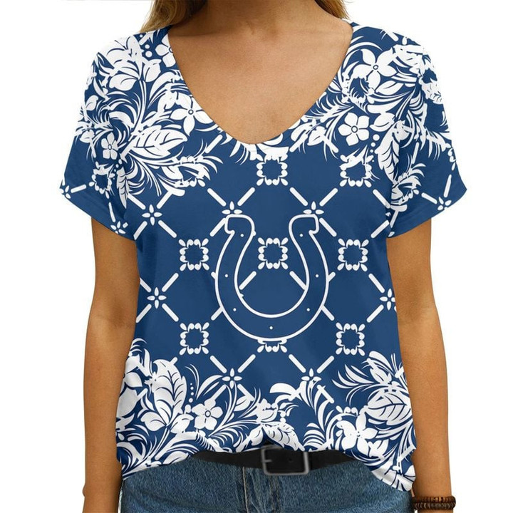 Indianapolis Colts V-neck Women T-shirt