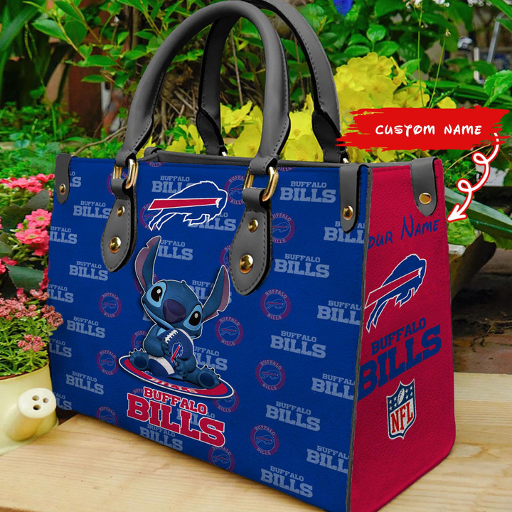 Buffalo Bills Personalized Leather Hand Bag BB370