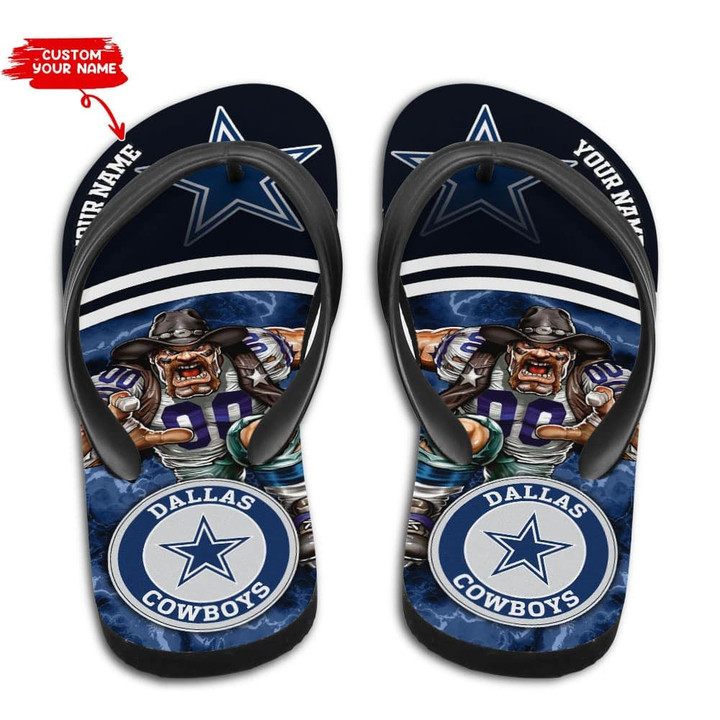 Dallas Cowboys Personalized Summer Flip Flop BG14