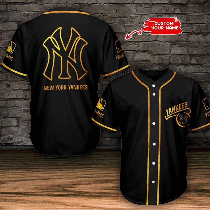New York Yankees Personalized Baseball Jersey BG801