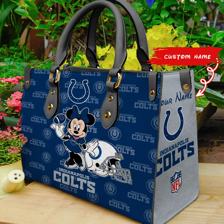 Indianapolis Colts Personalized Leather Hand Bag BB393