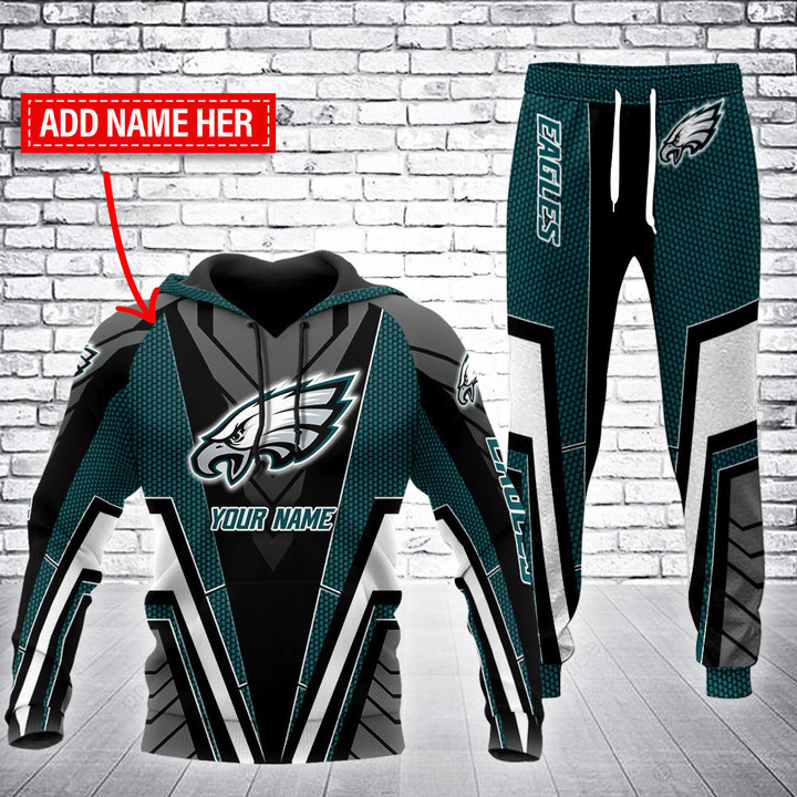 Philadelphia Eagles Personalized Hoodie and Joggers BB69