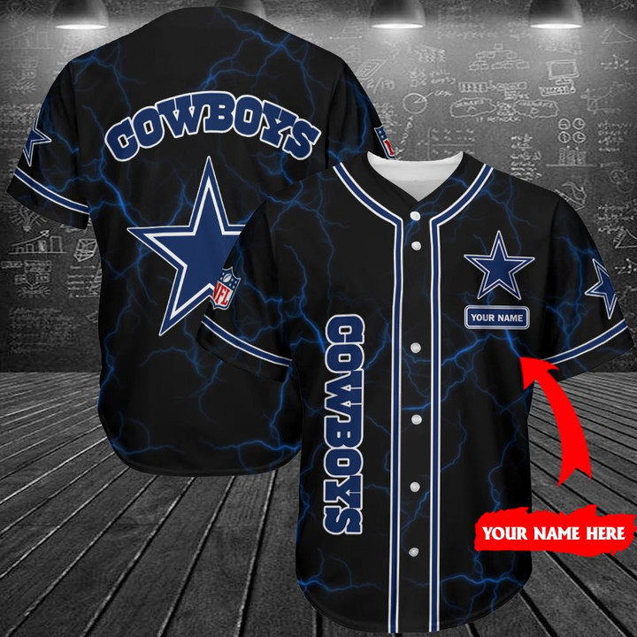Dallas Cowboys Personalized Baseball Jersey Shirt 205