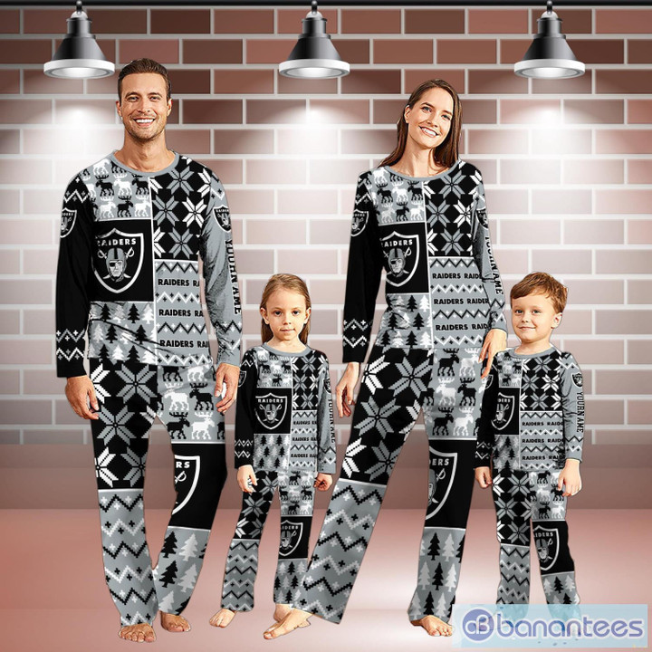 Las Vegas Raiders Pajamas Christmas Gift For Family AZCPYZAM113