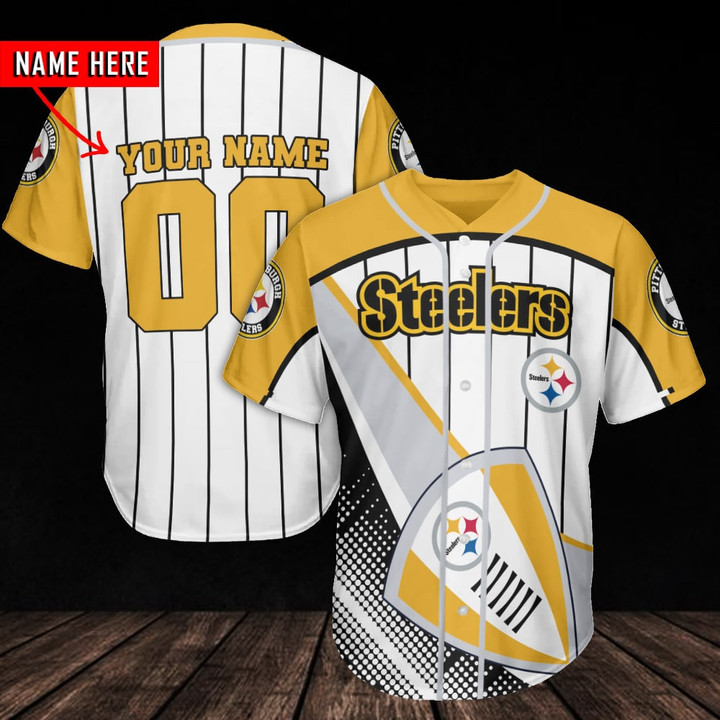 Pittsburgh Steelers Personalized Baseball Jersey BG995