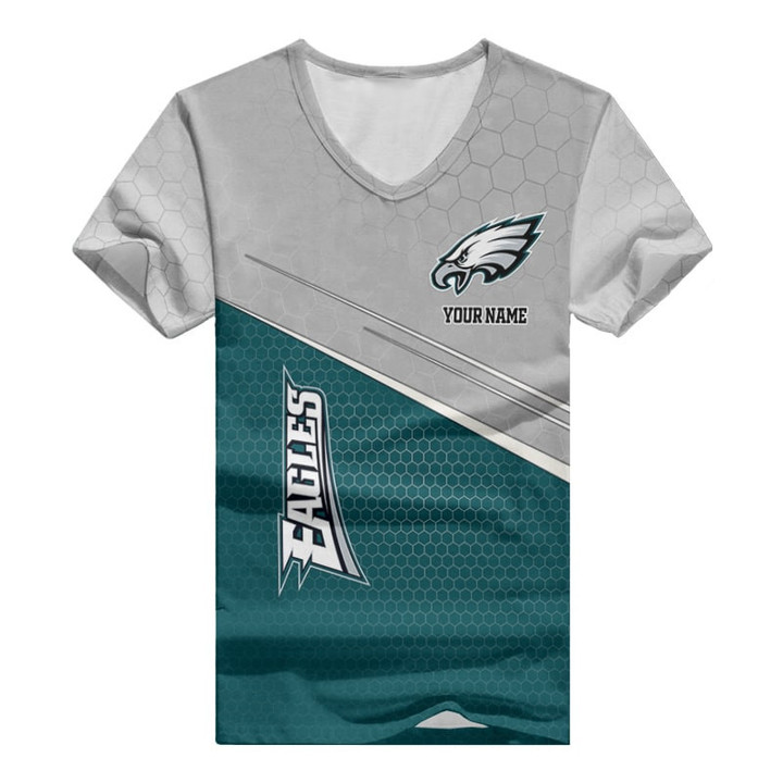 Philadelphia Eagles V-neck Women T-shirt BG963