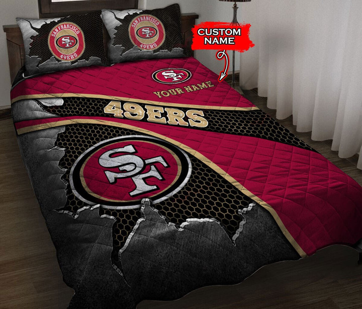 San Francisco 49ers Personalized Quilt Set BG142