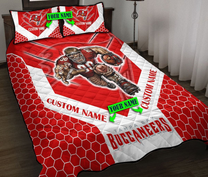 Tampa Bay Buccaneers Personalized Quilt Set BG110