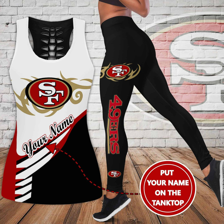 San Francisco 49ers Personalized Leggings/ Tank Top Limited 007