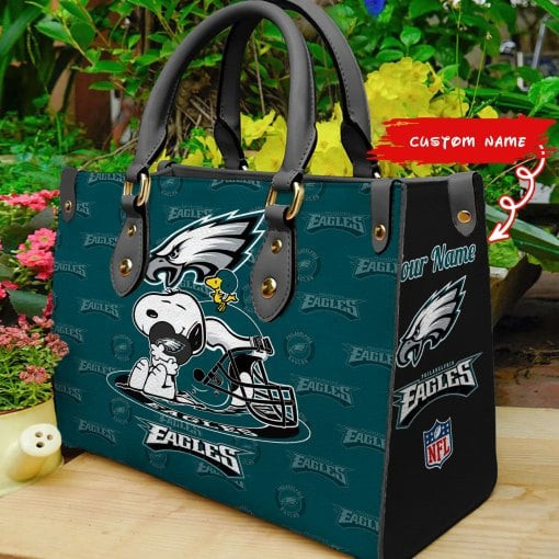 Philadelphia Eagles Personalized Leather Hand Bag BB158