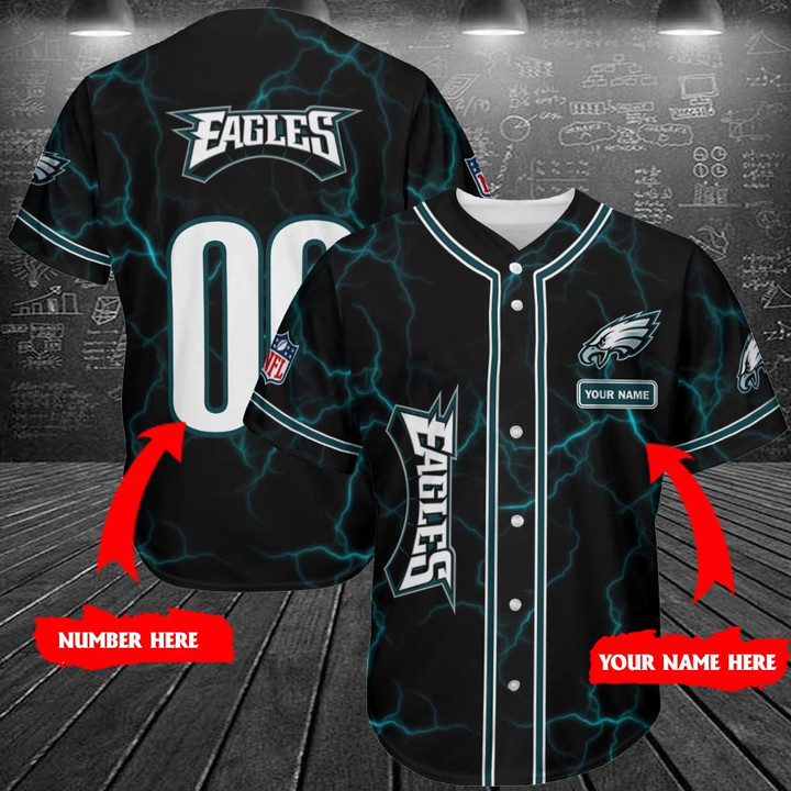 Philadelphia Eagles Personalized Baseball Jersey Shirt 202