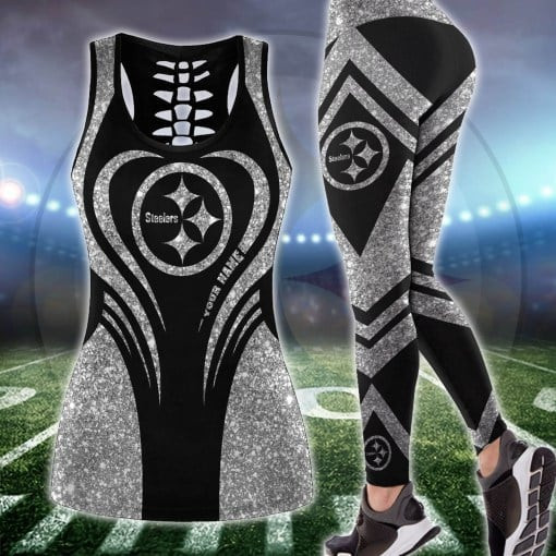 Pittsburgh Steelers Combo Tank Top And Leggings AZCLG027-AZCTT027