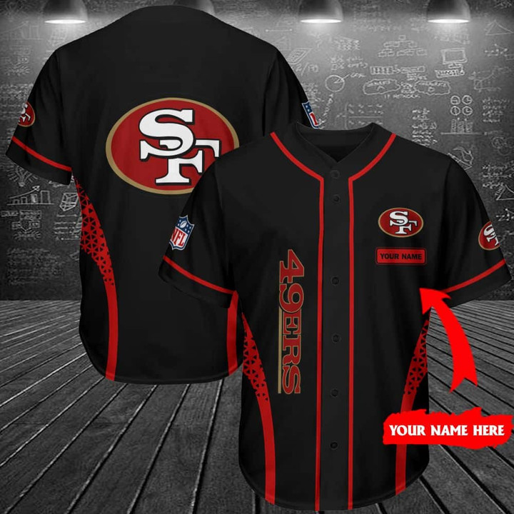 San Francisco 49ers Personalized Baseball Jersey Shirt 181