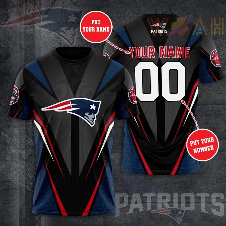 New England Patriots Personalized 3D T-shirt BG390