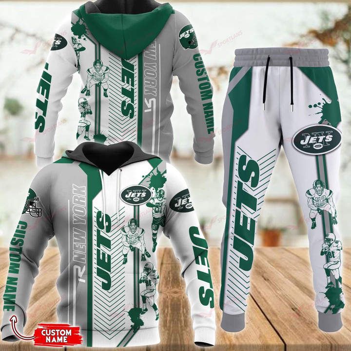 New York Jets Personalized Hoodie and Joggers BB625