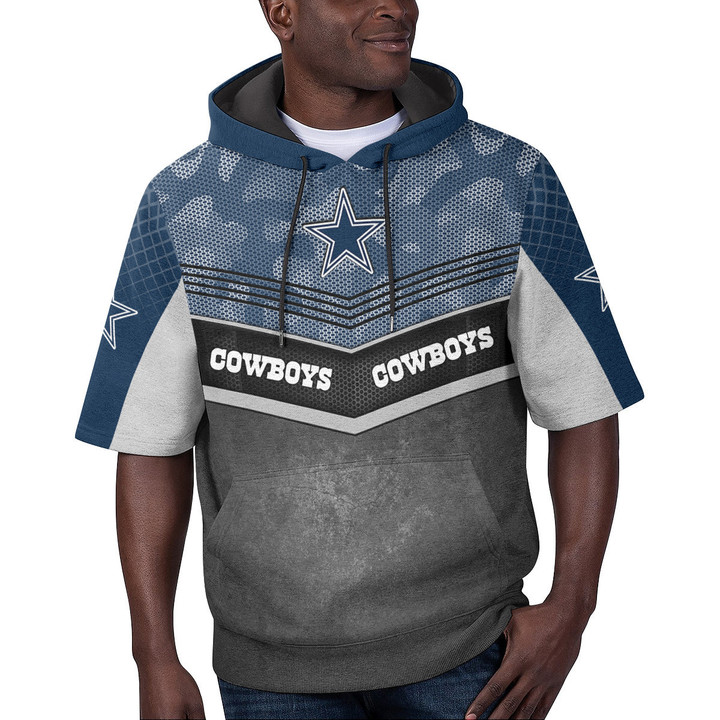 Dallas Cowboys Short Sleeve Hoodie BG68