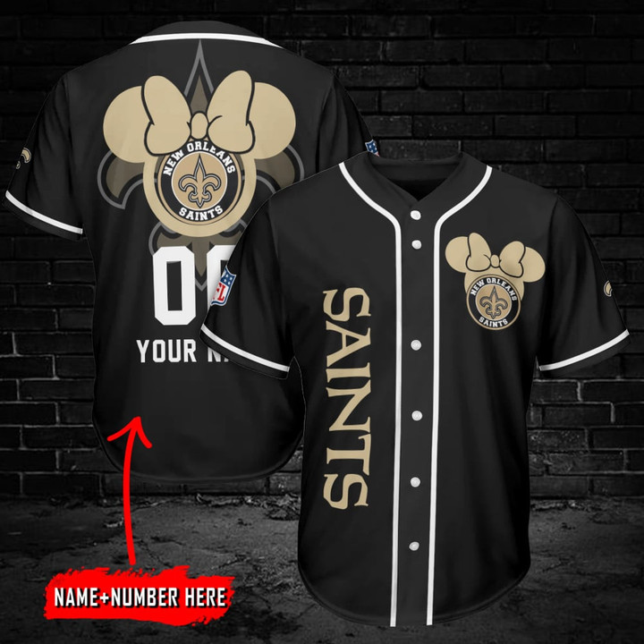 New Orleans Saints Personalized Baseball Jersey AZC32