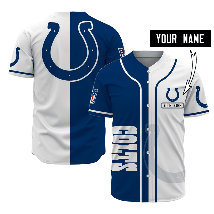 Indianapolis Colts Personalized Baseball Jersey 495