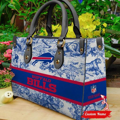 Buffalo Bills Personalized Leather Hand Bag BB333