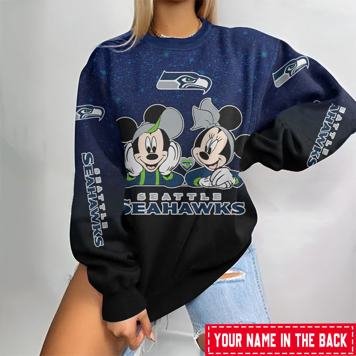 Seattle Seahawks Personalized Round Neck Sweatshirt BG79