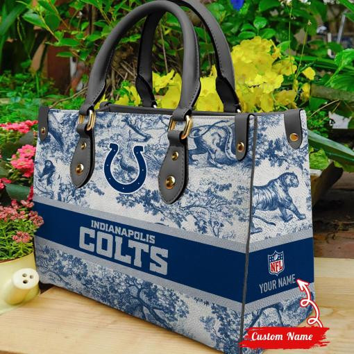 Indianapolis Colts Personalized Leather Hand Bag BB323