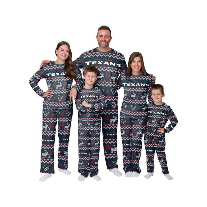 Houston Texans Family Holiday Pajamas AZCPYZAM077