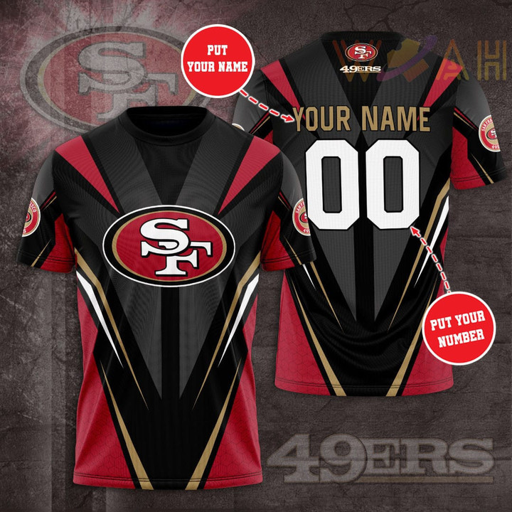 San Francisco 49ers Personalized 3D T-shirt BG401