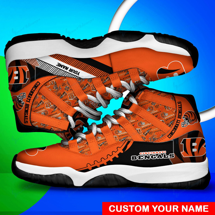 Cincinnati Bengals Personalized AJD11 Sneakers BG156