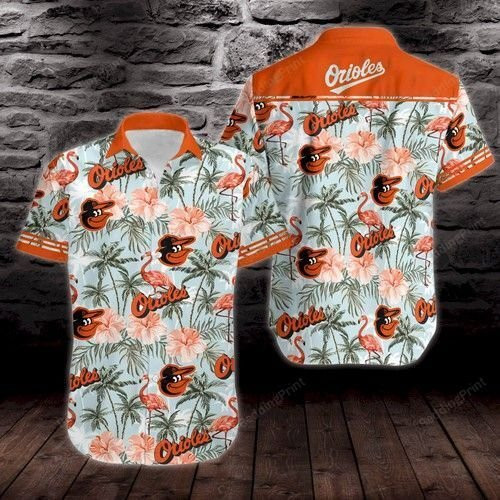 Baltimore Orioles Tropical Vector Seamless Pattern Hawaiian Shirt ...
