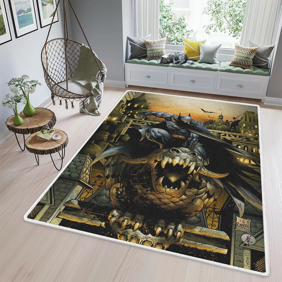 The Batman Riddler Rug Batman, Batman Rug Living Room, Batman Dc Comics Superhero Comics Rug ...