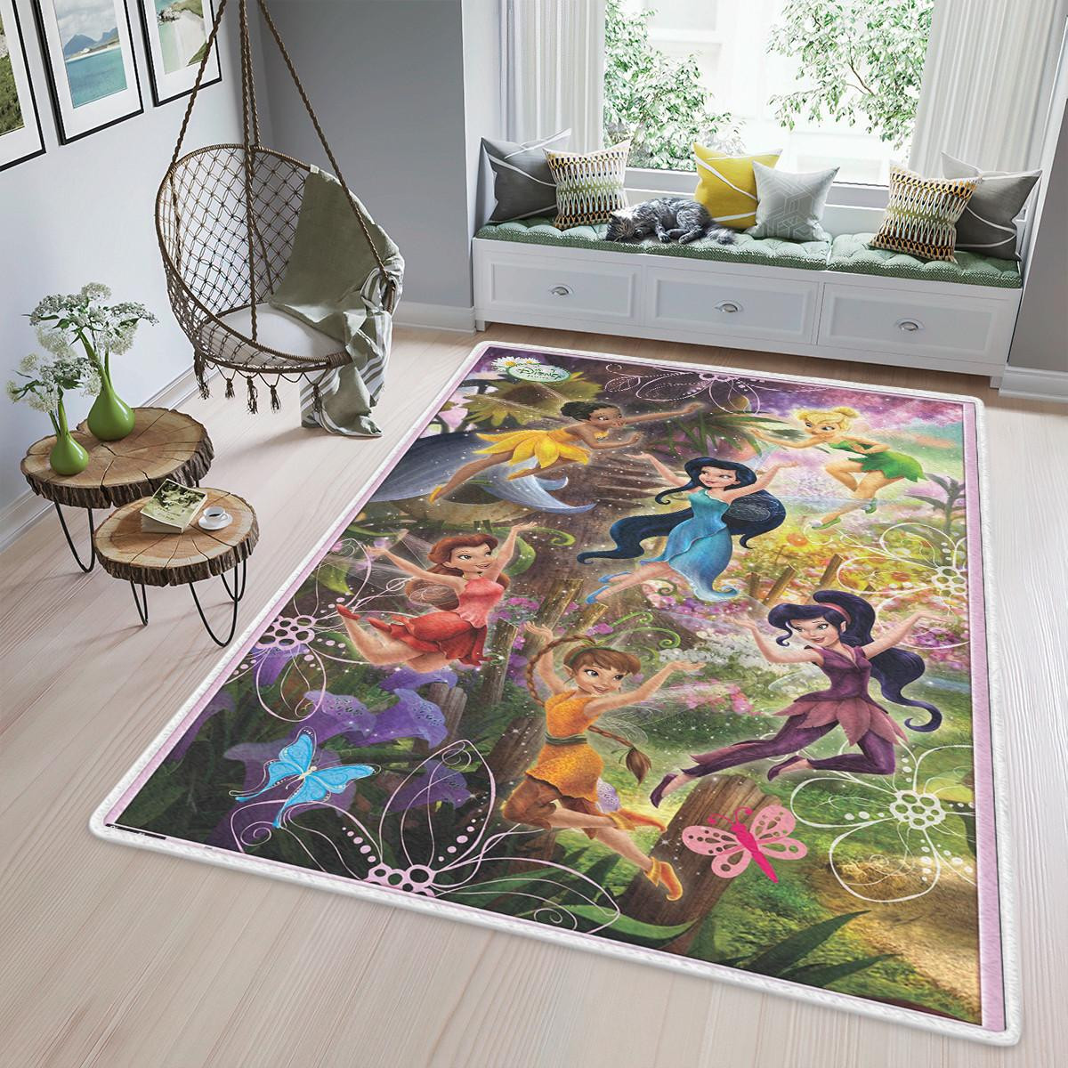 Tinker Bell Disney Area Rug Living Room, Tinker Bell Rug Home Decor Fl ...