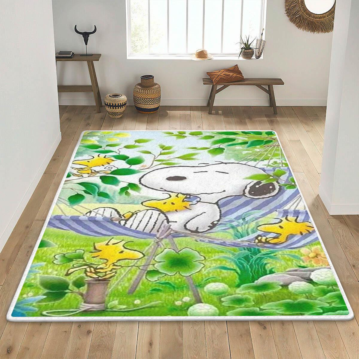 Snoozer Rug Snoopy The Peanuts Fan Gift Area Rug Living Room, Snoopy And Woodstock ...
