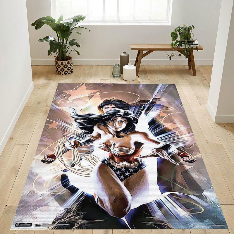 Dc Rug Dc Comics Wonder Woman Area Rug Living Room And Bed Room Rug Gift Us D ...