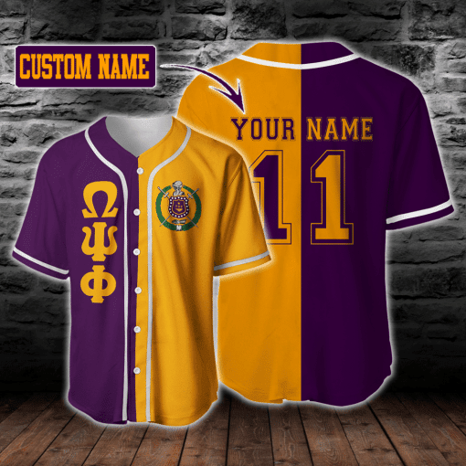 Omega Psi Phi Fraternity Baseball Jersey 382 1636 - DESIGN-TREND