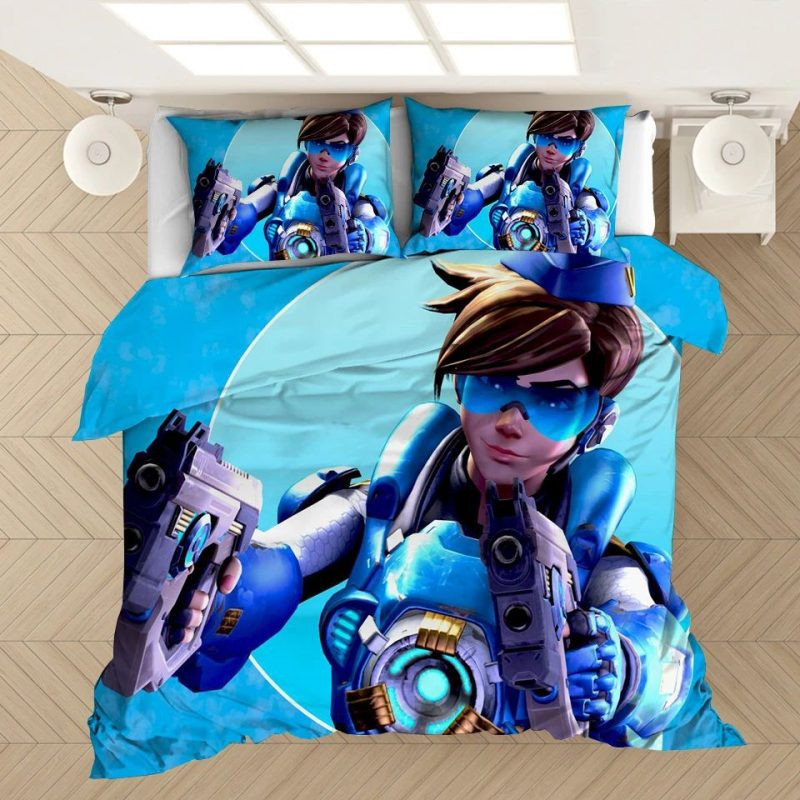 Game Overwatch Tracer Duvet Quilt Bedding Set - DESIGN-TREND
