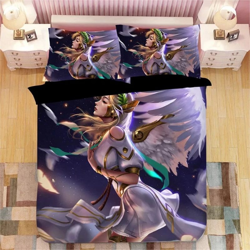 Game Overwatch Dva 4 Duvet Quilt Bedding Set - DESIGN-TREND